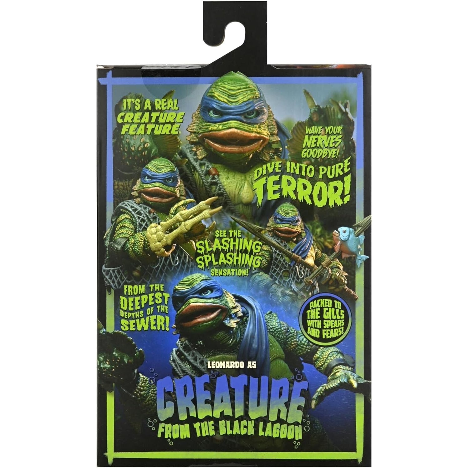TMNT x Universal Monsters - Ultimate Leonardo as Creature from the Black Lagoon - Toys & Games:Action Figures & Accessories:Action Figures