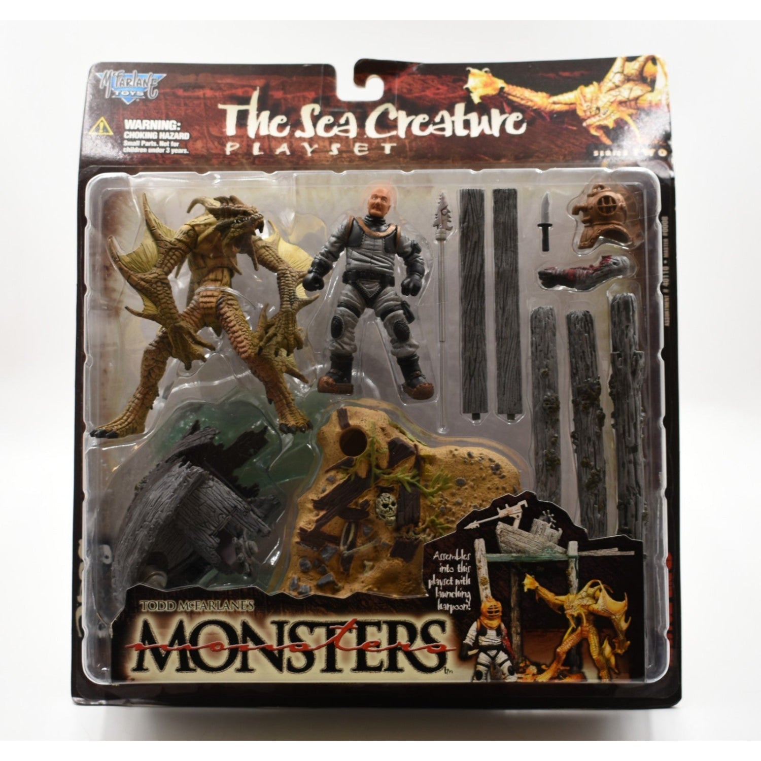 モンスターPLAYSET the SEA CREATURE Todd McFarlane's Monsters Series 2 - The Sea Creature Action