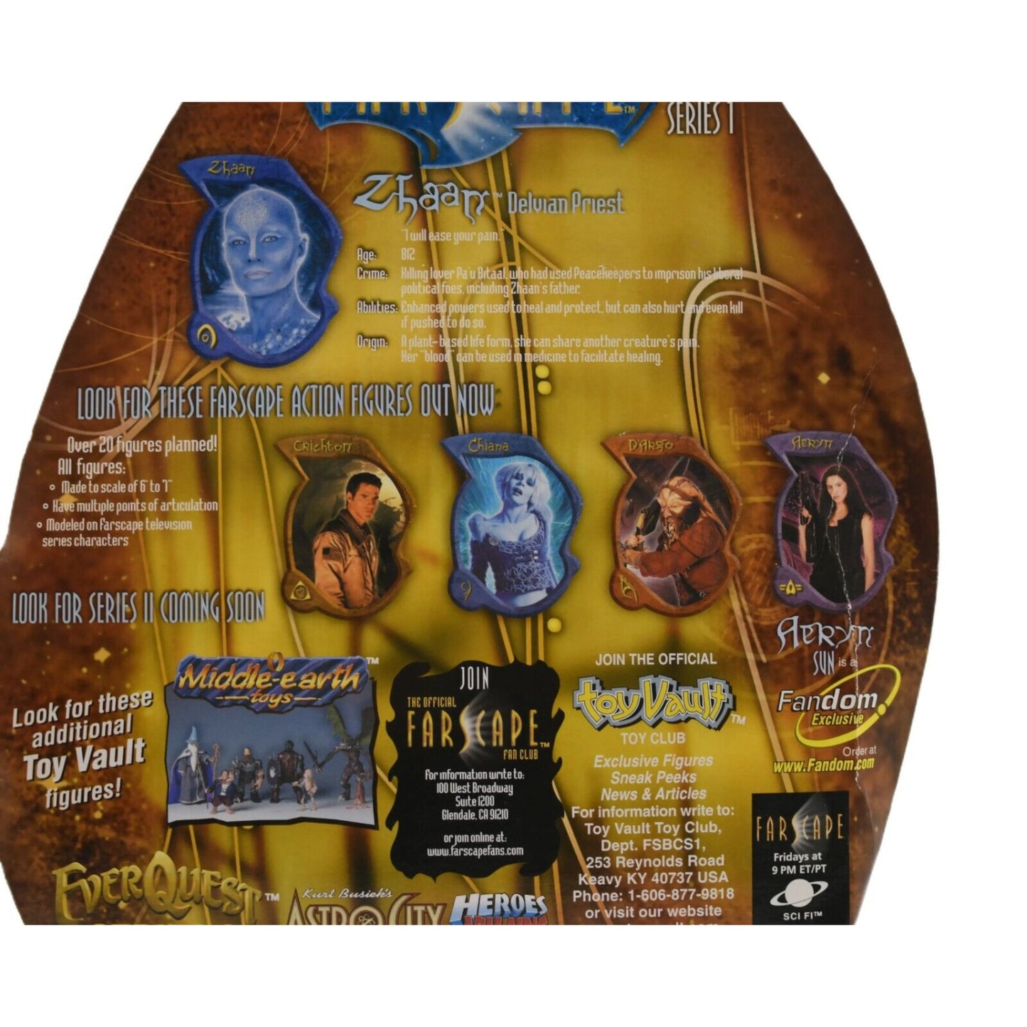 Toy Vault - FarScape Series 1 - Pa’v Zotoh Zhaan Limited Edition Action Figure - Toys & Games:Action Figures & Accessories:Action Figures