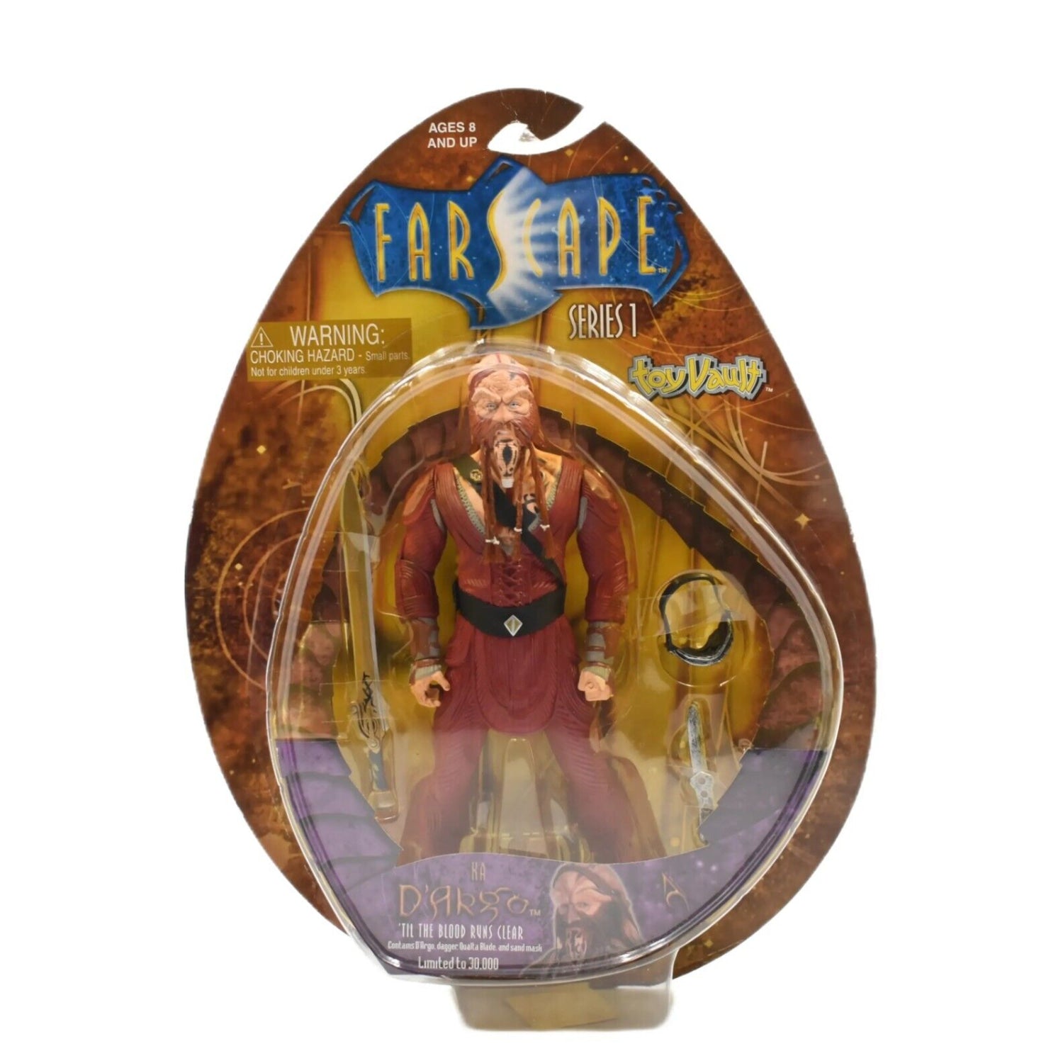 Toy Vault - FarScape Series 1 - Ra D’Argo Limited Edition Action Figure - Toys & Games:Action Figures & Accessories:Action Figures
