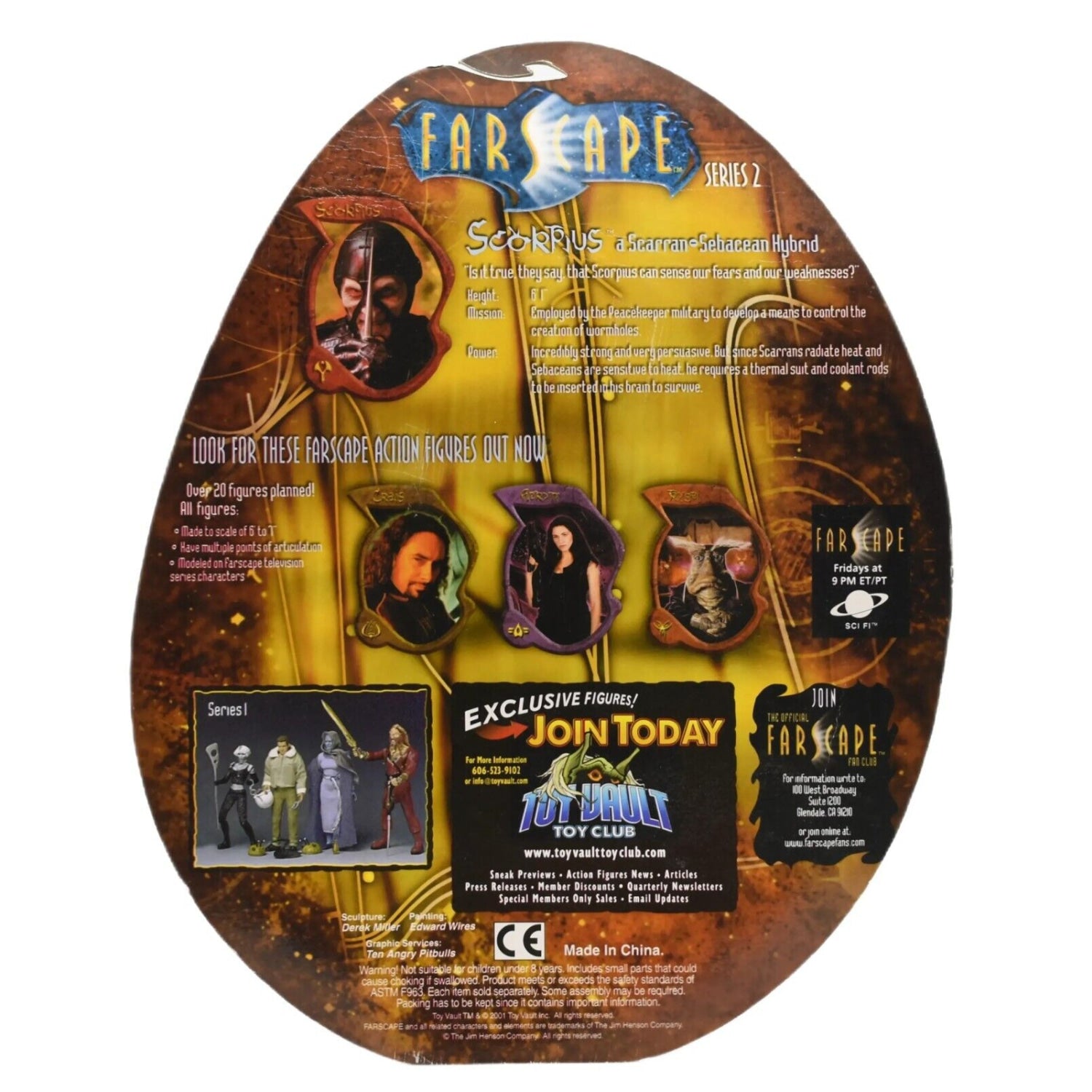 Toy Vault - FarScape Series 2 - Scorpius Special Edition Action Figure - Toys & Games:Action Figures & Accessories:Action Figures