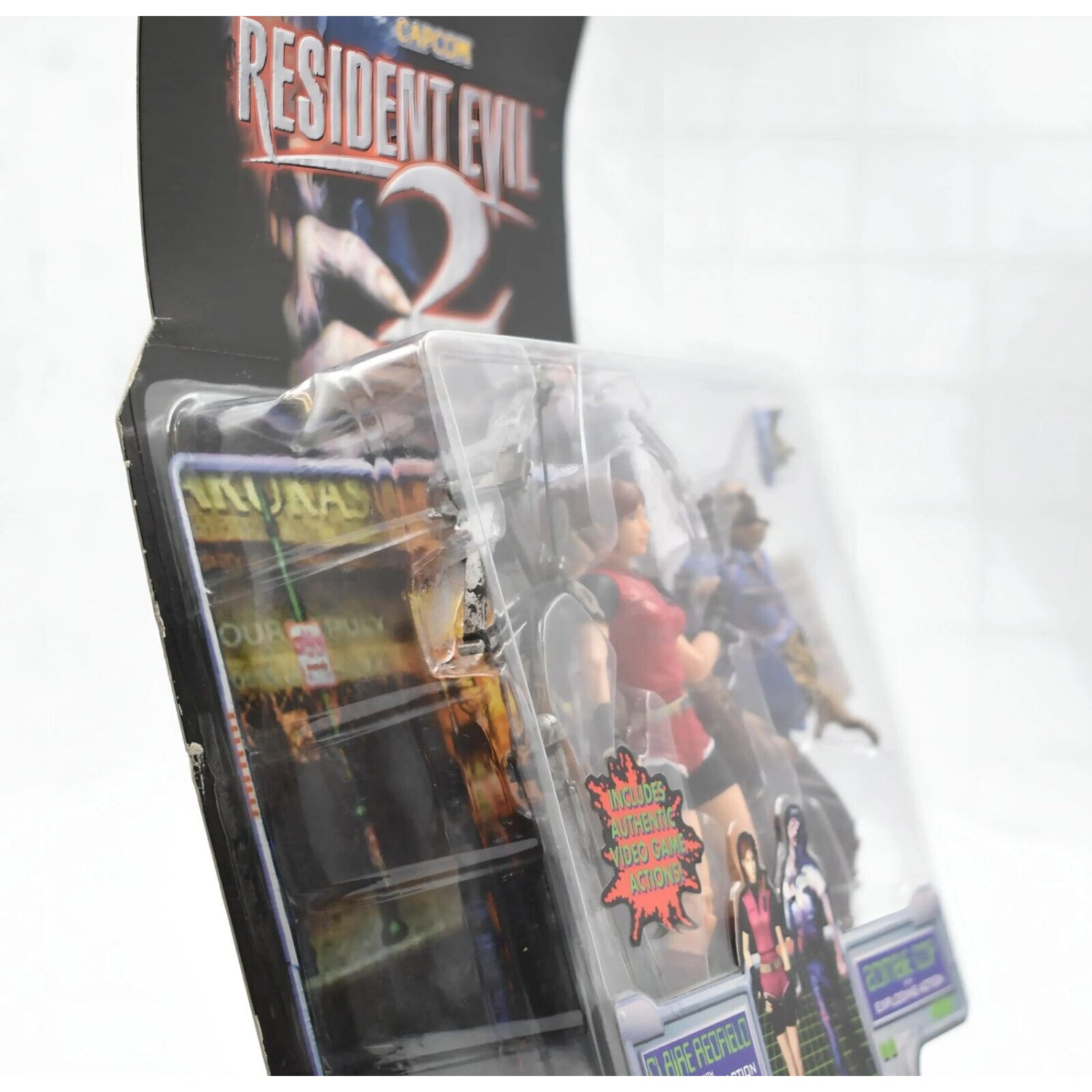 ToyBiz Capcom Resident Evil 2 Claire Redfield & Zombie Cop Action Figure 2-Pack - Toys & Games:Action Figures & Accessories:Action Figures