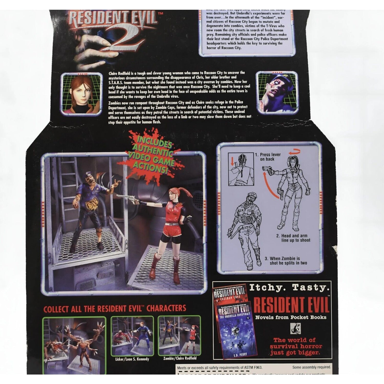 ToyBiz Capcom Resident Evil 2 Claire Redfield & Zombie Cop Action Figure 2-Pack - Toys & Games:Action Figures & Accessories:Action Figures