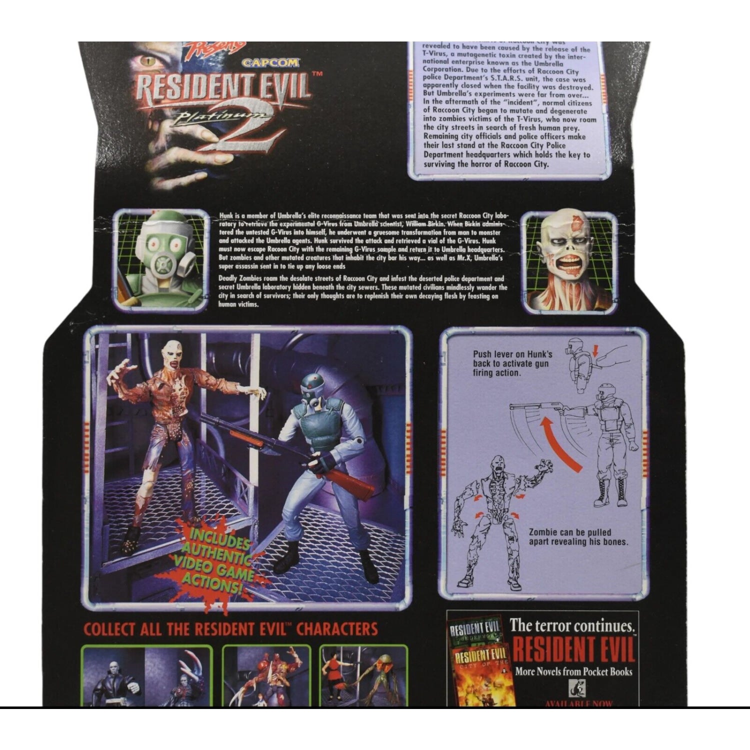 ToyBiz - Capcom Resident Evil 2 - Hunk & Zombie Action Figure 2-Pack
