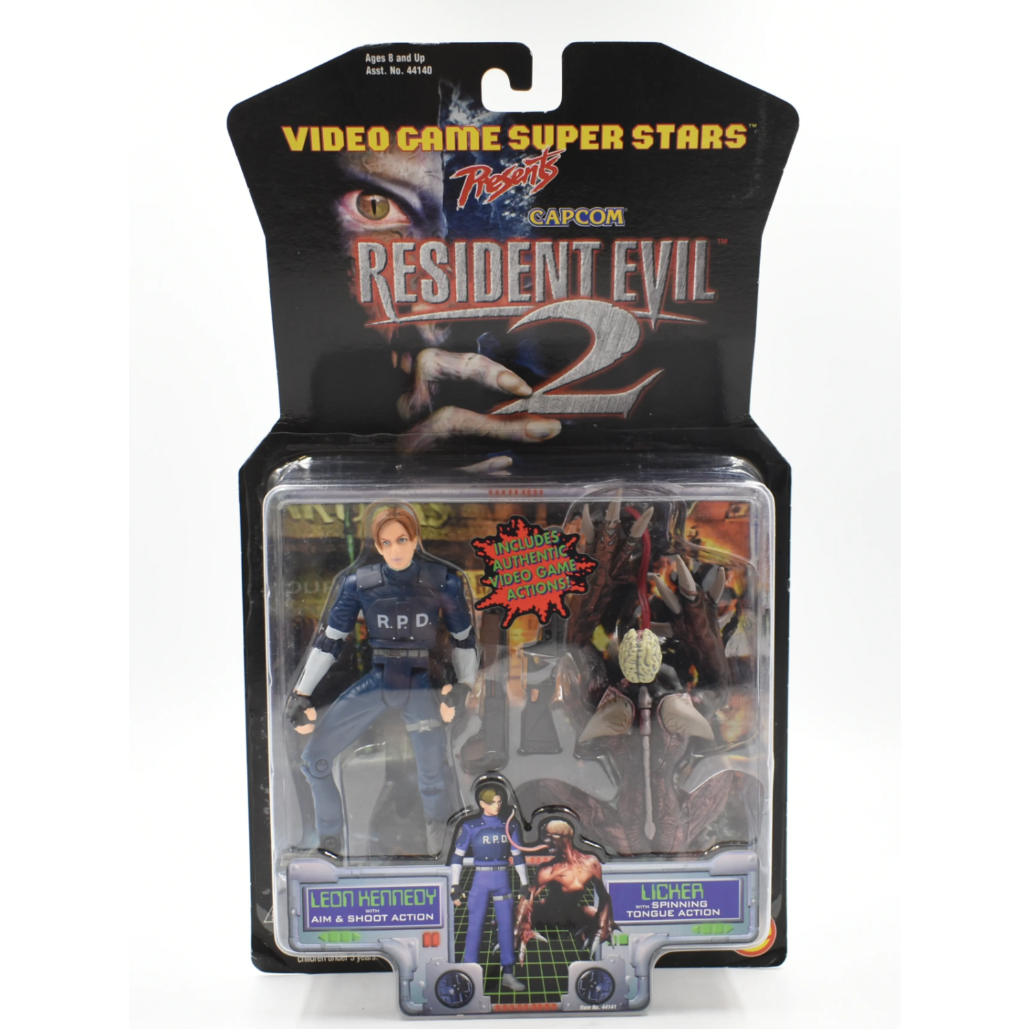 ToyBiz - Capcom Resident Evil 2 - Leon Kennedy & Licker Action Figure 2-Pack - Toys & Games:Action Figures & Accessories:Action Figures