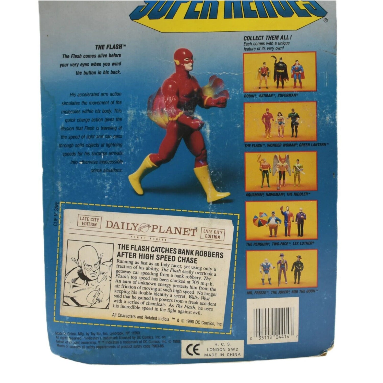 Toybiz - DC Comics Super Heroes - The Flash Action Figure - Toys & Games:Action Figures & Accessories:Action Figures