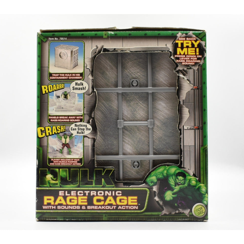 ToyBiz - Hulk The Movie - Incredible Hulk & Electronic Rage Cage