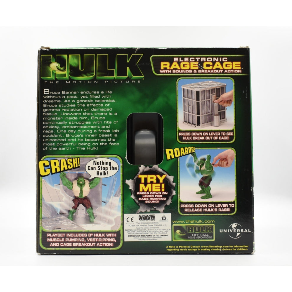ToyBiz - Hulk The Movie - Incredible Hulk & Electronic Rage Cage