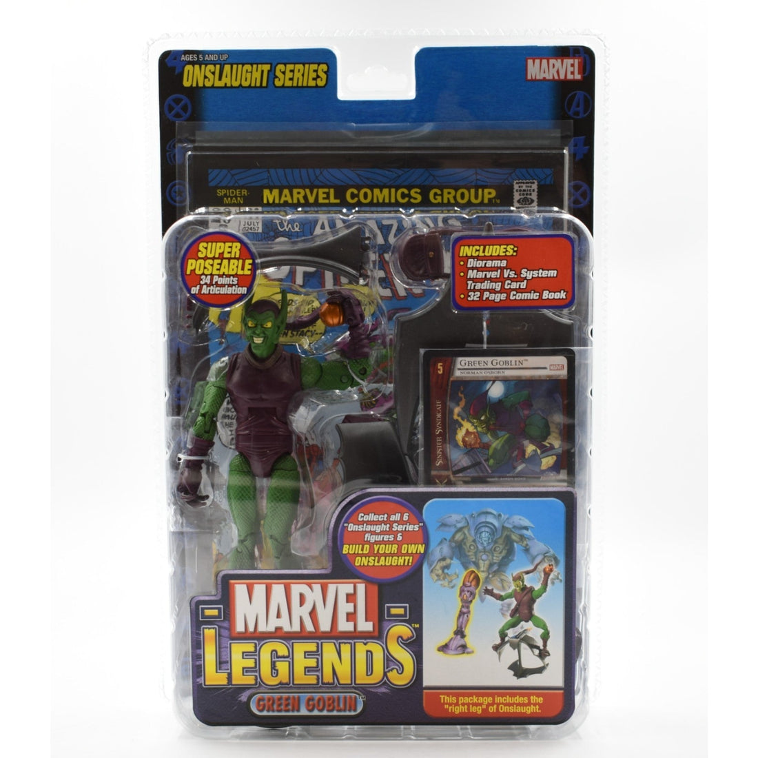 ToyBiz - Marvel Legends Onslaught BAF Series - Green Goblin Action Figure
