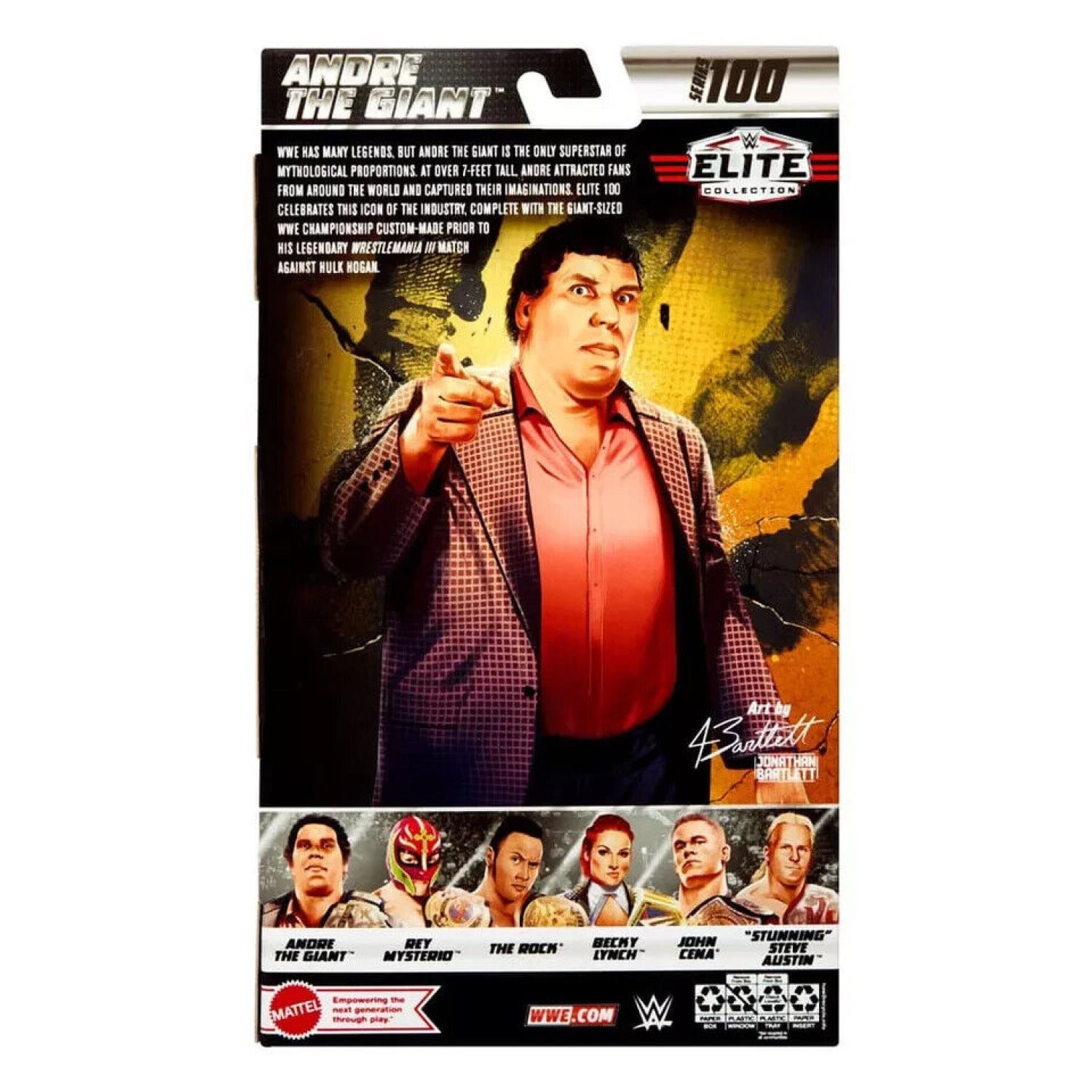 WWE Elite Collection Series 100 - Andre The Giant (Variant) Action Figure - Toys & Games:Action Figures & Accessories:Action Figures