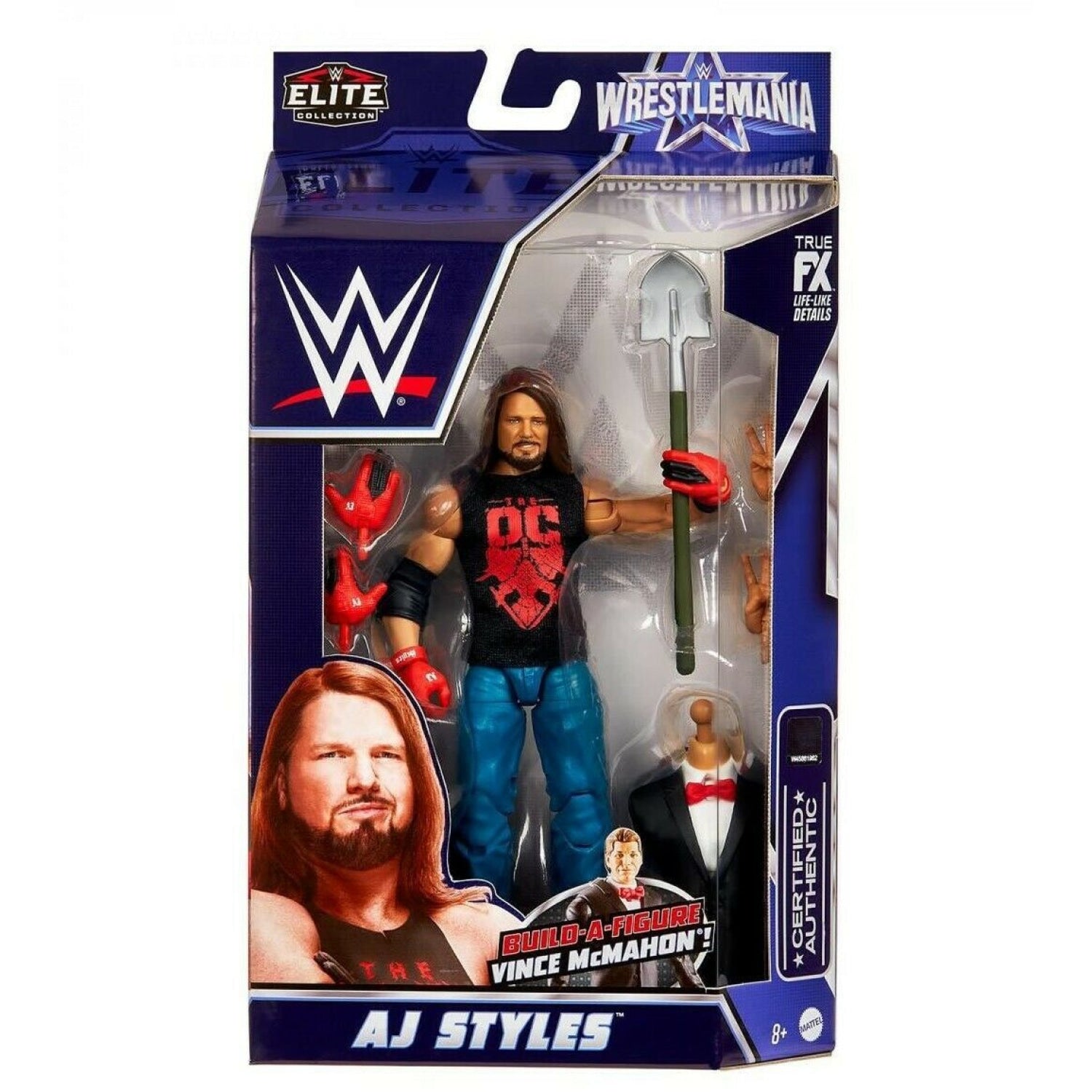 WWE Elite Collection Wrestlemania 2022 - AJ Styles Action Figure COMING SOON - Toys & Games:Action Figures & Accessories:Action Figures