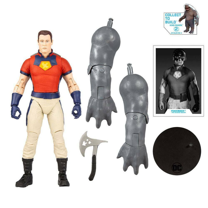 McFarlane DC Multiverse Suicide Squad - Peacemaker (Unmasked) Figure PRE-ORDER - Toys & Games:Action Figures & Accessories:Action Figures