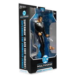 McFarlane Toys DC Multiverse The Animated Series - Superman Black Suit PRE-ORDER - Toys & Games:Action Figures & Accessories:Action Figures