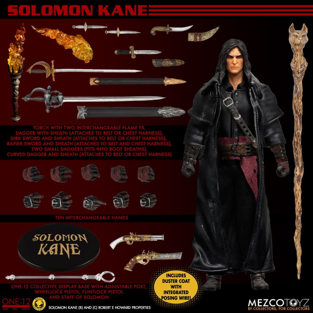 Mezco - One:12 Collective - Solomon Kane Exclusive Action Figure - PRE-ORDER