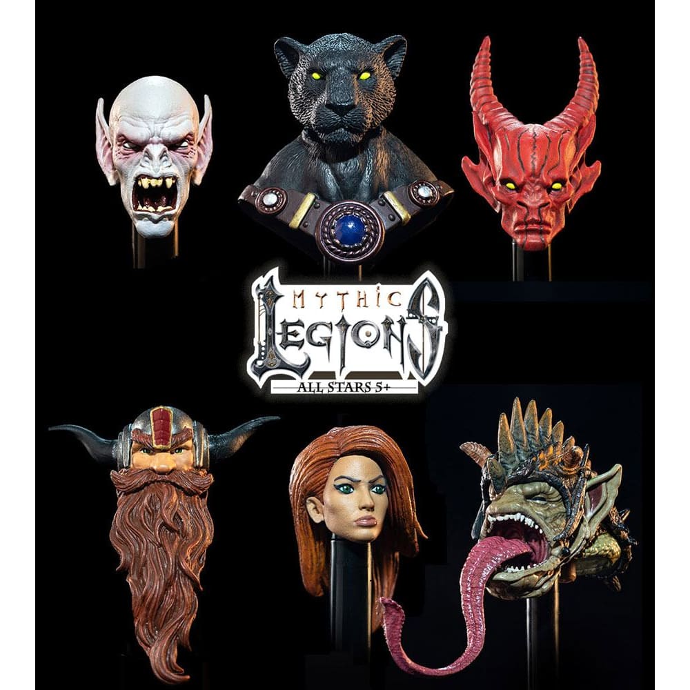 Mythic Legions All Stars 5+ - Accessory Set Heads Pack 1 - PRE-ORDER