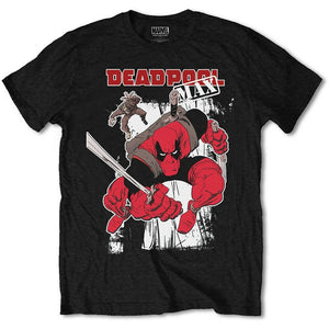 Official Marvel Comics - Deadpool Max Design Motif T-Shirt - XL - Clothes Shoes & Accessories:Mens Clothing:Shirts & Tops:T-Shirts
