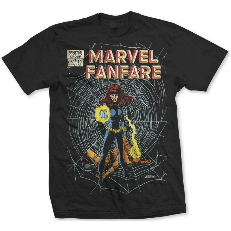 Official Marvel Comics - Marvel Fanfare Design Motif T-Shirt - XL - Clothes Shoes & Accessories:Mens Clothing:Shirts & Tops:T-Shirts