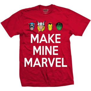 Official Marvel Comics - Make Mine Marvel Avengers Design Motif T-Shirt - XL - Clothes Shoes & Accessories:Mens Clothing:Shirts &