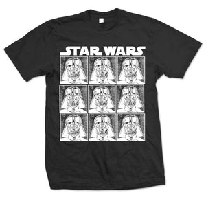 Official Star Wars - Darth Vader Repeat Design Motif T-Shirt - XL - Clothes Shoes & Accessories:Mens Clothing:Shirts & Tops:T-Shirts