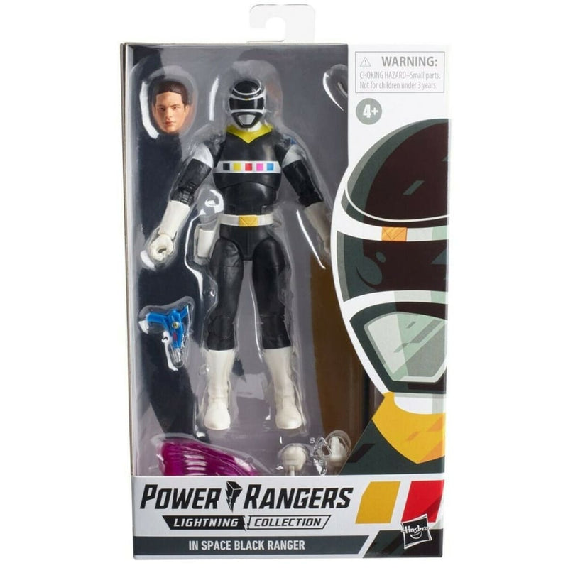 Power Rangers Lightning Collection - In Space Black Ranger Action Figure - Toys & Games:Action Figures & Accessories:Action Figures