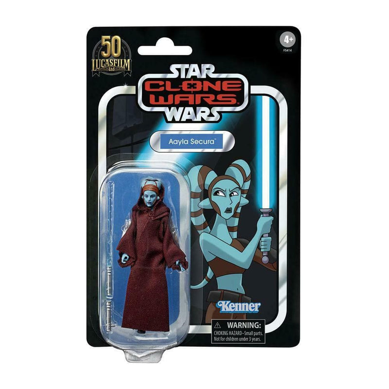 Star Wars The Clone Wars Vintage Collection - Aayla Secura Action Figure - Toys & Games:Action Figures & Accessories:Action Figures