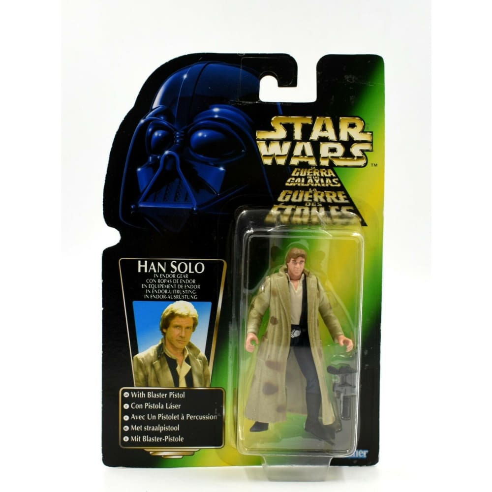 Star Wars The Power of The Force (Euro) - Han Solo in Endor Gear Action Figure - Toys & Games:Action Figures:TV Movies & Video Games