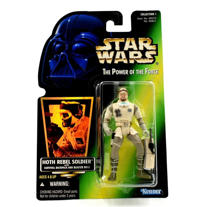 Star Wars The Power of The Force (Foil) - Hoth Rebel Soldier Action Figure - Toys & Games:Action Figures:TV Movies & Video Games
