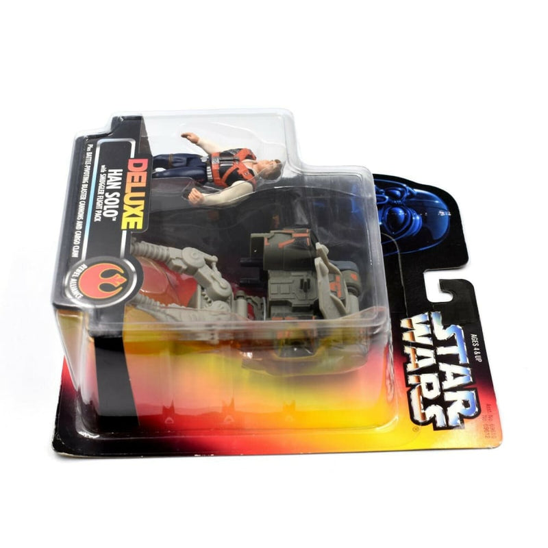 Star Wars Power of The Force (Red Euro) - Han Solo with Smuggler Flight Pack - Toys & Games:Action Figures:TV Movies & Video Games