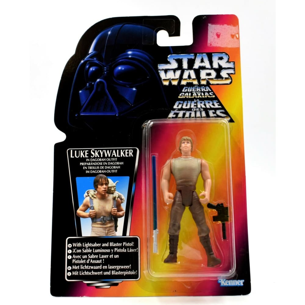 Star Wars Power of The Force (Red Euro) - Luke Skywalker (Dagobah Outfit) Figure - Toys & Games:Action Figures:TV Movies & Video Games