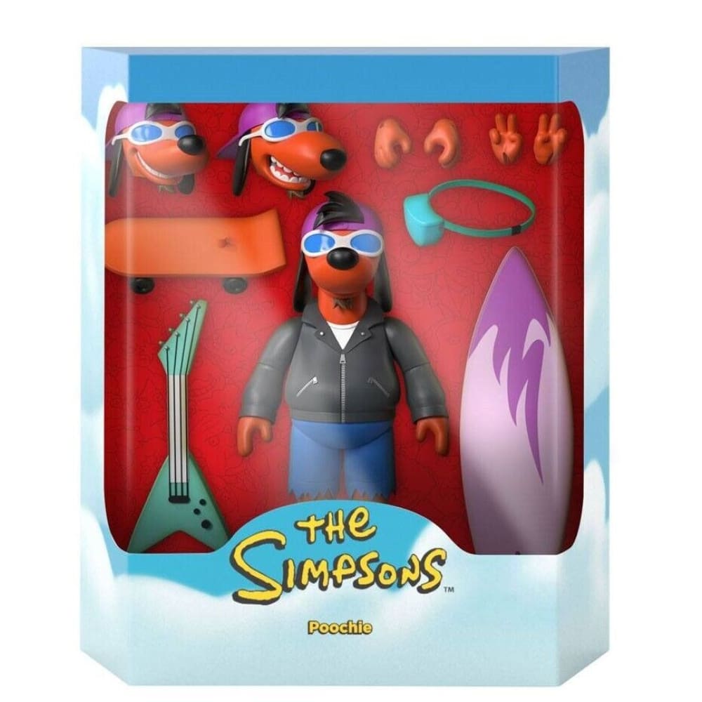 Super7 The Simpsons Ultimates - Poochie Action Figure - Toys & Games:Action Figures & Accessories:Action Figures