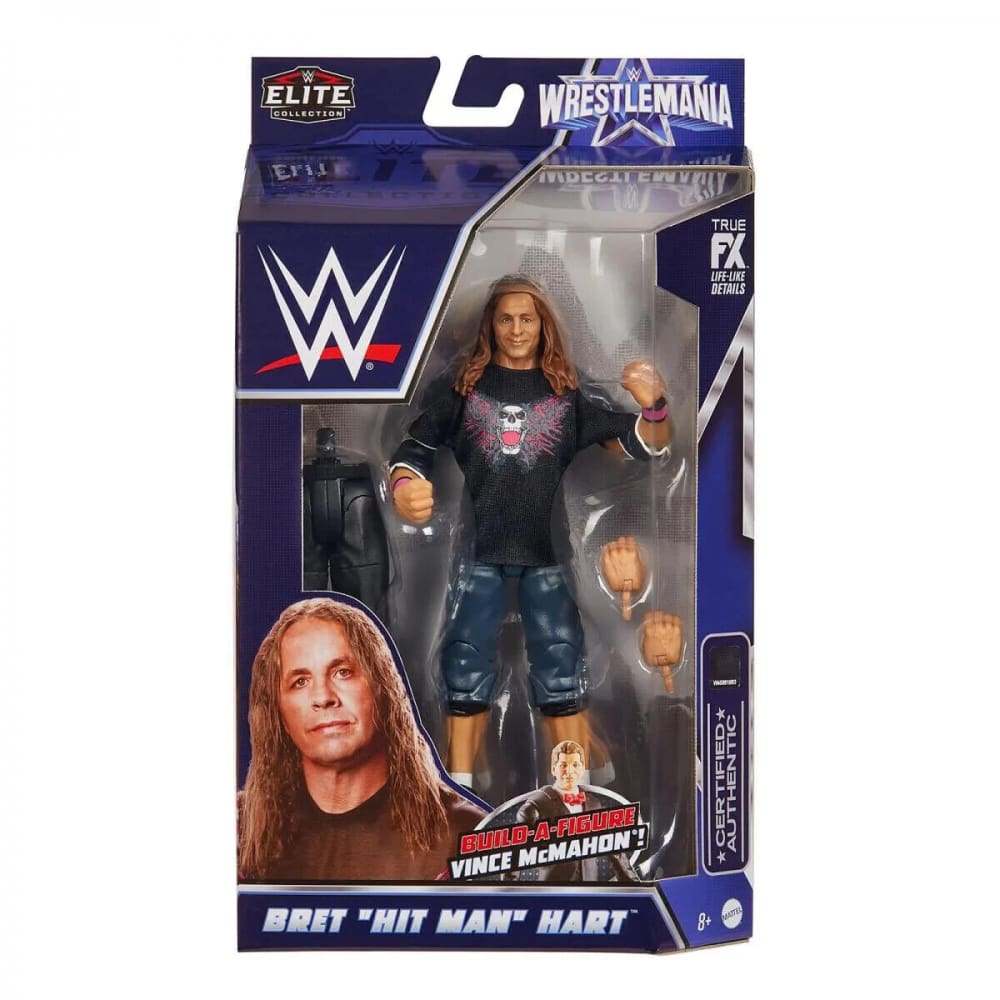 WWE Elite Collection Wrestlemania 2022 - Bret Hit Man Hart Action Figure - Toys & Games:Action Figures & Accessories:Action Figures